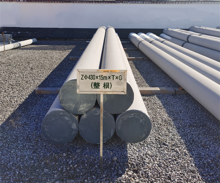 商洛430×15米×T×G终端电线杆