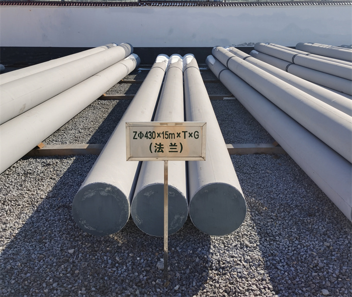 商洛430×15米×T×G砼电力电杆